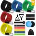 Workout Resistance Bands Set Exercise Bands Set with Core Sliders