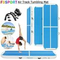 Fbsport Blue 13ft/3m*1m*0.1m Inflatable Air Track Tumbling Gymnastic Mat Floor Home Training W/ Pump Newest