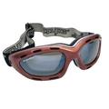 Vented Floating Jet Ski Goggles | Jettribe Berry Red / Smoke Tint Lens