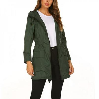 Women's Long Rain Jacket Waterproof with Hood Lightweight Windbreaker Outdoor Active Warm Raincoat Long Coat Women's Long Rain Jacket Waterproof with Hood Lightweight Windbreaker Outdoor Active Warm Raincoat Long Coat