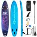 Goplus 11 Inflatable Stand Up Paddle Board Surfboard W/Bag Aluminum Paddle Pump