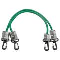 TheraBand Wellness Station Professional Latex Resistance Tubing With Connectors Set of 2 12 Inch Green Heavy Intermediate Level 1