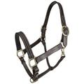 Gatsby Classic Triple Stitched Leather Halter with Snap Brown Horse