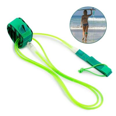 Surf Surfing Paddle Leg Rope Board Coiled Spring Leg Foot Rope black/yellow/blue Tbest Surfboard Leash Stand Up Paddle Board Leash 