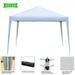 Topcobe 10 x 10 Pop up Canopy Tent Easy Set up Canopy Tent Canopy Tents for Outside Waterproof Folding Tents and Canopies with Carry Bag Gazebo for Wedding Party Commercial Event White