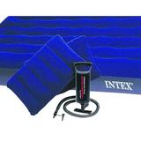 INTEX 68765 Downy Airbed Mattress 80 in L 60 in W Queen Blue