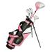 Golf Girl Junior Girls Golf Set V3 with Pink Clubs and Bag Ages 4-7 (Up to 4 6) Left Hand