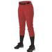 Alleson Athletic B39785506 Womens Belt Loop Fast-Pitch Pants Black - Extra Large