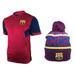 Icon Sports Men FC Barcelona Official Soccer Jersey and Beanie Combo 41 - Medium