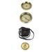 Solid Brass Boy Scout Compass w/ Faux Leather Pouch
