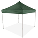 Impact Canopy 10 x 10 Instant Pop Up Canopy Tent Commercial Grade Aluminum Frame Roller Bag Forest Green