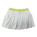 Boast Girl s Gathered Tennis Skirt Medium White/Sunny Lime