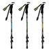 Walking Trekking Poles with Antishock and Quick Lock System Telescopic Collapsible Ultralight for Hiking Camping Mountaining Backpacking Walking Trekking