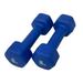 Rainforest Basics Neoprene 8LB Hex Dumbbell Hand Weights Set of 2