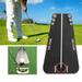 Golf Putting Alignment Mirror Tool with Storage Bag Portable Swing Training Aids Practice Putting Trainer with Hole Cup Set