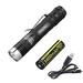 Combo: Eagletac D25LC2 Tactical Flashlight 1200 Lumens w/NL1834R USB Rechargeable Battery +Free Eco-Sensa USB Cord