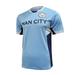 Icon Sports Men Manchester City Licensed Soccer Poly Shirt Jersey - Custom Name and Number - -03 Large