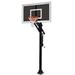 First Team Jam Eclipse-BP Steel-Smoked Glass In Ground Adjustable Basketball System44; Royal Blue