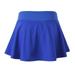 Athletic Quick-drying Workout Short Active Tennis Running Skirt with Built in Shorts For Female Blue L