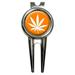 Marijuana Leaf - Orange Golf Divot Repair Tool