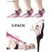 BadPiggies 3-Pack Non Slip Yoga Socks Slipper Womens Professional Rubber Dots Cycling Socks for Pilates Ballet Dance Pink
