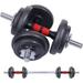 Nice C Adjustable Dumbbell Set 22/33/44/66/105 Lbs. Metal Barbell 2 in 1 Weight Pair Anti-Slip Handle All-Purpose Home Gym Office Fitness (Barbell 22 Lb. or 10 Lb. Dumbbell Pair)