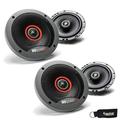 MB Quart - Two Pairs Of Formula 6.5 Inch 2-Way Coaxial Car Speakers - FKB116