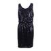 Jessica Simpson Dresses | *Hp* Jessica Simpson Sequined Evening Dress Sz 2 | Color: Black | Size: 2