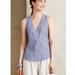 Anthropologie Tops | Anthropologie Nomad Morgan Carper Maricopa Tank Top Blouse M | Color: Blue/White | Size: M