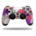 Skin for Sony PS4 Dualshock Controller PlayStation 4 Original Slim and Pro Brushed Circles Pink (CONTROLLER NOT INCLUDED)