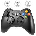 MIADORE Wireless Controller for Xbox 360 2.4GHz Game Controller Joystick Remote Wireless Gamepad for Xbox 360/Xbox 360 Slim/PC/Windows 7 8 10 with Dual Vibration (Black)