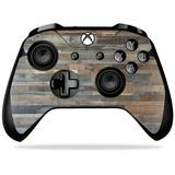 MightySkins MIXBONXCO-Gray Wood Skin Decal Wrap for Microsoft Xbox One X Controller Sticker - Gray Wood
