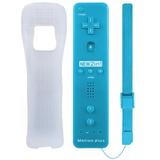 LUXMO Built in Motion Plus Remote Controller for Wii/Wii U Console Video Games with Silicone Case and Wrist Strap