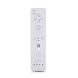 Wii Remote Controller Wireless Remote Gamepad Controller for Nintend Wii and Wii U with Silicone Case and Wrist Strap(No Motion Plus) White