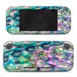 Nintendo Switch Lite Skins Decals Vinyl Wrap - decal stickers skins cover -Abalone shell pink green blue opal