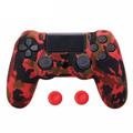 For PS4 Slim Pro Controller Skin Grip Cover Case Protective Silicone Gamepad Housing Shell + 2 Joystick Cap