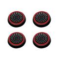 4pcs Thumb Grips for PS4 Controller Xbox One Xbox 360 Black/Red Silicone Caps Analog by Insten for Sony PlayStation 2 3 4 Controller