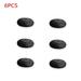 6 Pcs Silicone Thumbstick Thumb Stick Grip Caps Cover for Nintend Switch Joy-Con Controller black