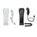 Motion Plus Remote And Nunchuck Controller For Nintendo Wii Wii U Black And White