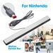 Wired Infrared IR Ray Motion Receiver Sensor Bar for Nintendo Wii Wii U Console with Stand Motion Sensor