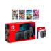 2019 New Nintendo Switch Gray Joy-Con Console Multiplayer Party Game Bundle + Extra Pair of Gray Joy-Con Super Mario Party Mario Kart 8 Deluxe Overcooked 2 Kirby Star Allies