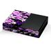 Skins Decal Vinyl Wrap for Xbox One Console - decal stickers skins cover -Purple Pink Colorful Flowers Lillies