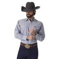 Wrangler Herren Western-werkhemd, Lange mouwen, met kliksluiting, gewassen oppervlak, werkhemd, westernhemd, Larga C Button Down Shirts, Chambray, 15.5" Hals 33" Ärmel EU