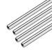 4Pcs 304 Stainless Steel Capillary Tube 7mm ID 8.5mm OD 300mm Long 0.75mm Wall - Silver