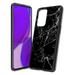Capsule Case Compatible with OnePlus 9 Pro 5G [Shockproof Protection Cute Design Slim Hybrid Thin Fit Soft Grip Black Case Cover] for One Plus 9 Pro All Phone Carriers (Black Marble Print)
