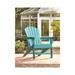 Signature Design by Ashley Sundown Treasure Outdoor Poly All Weather Adirondack Chair - Turquoise