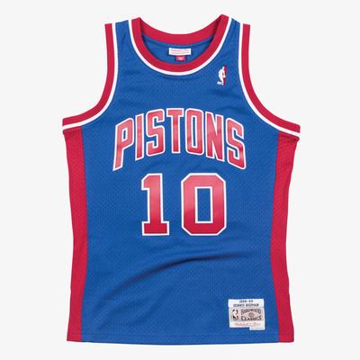 Detroit Pistons Dennis Rodman Hardwood Classics Road Swingman-Trikot – Herren Image