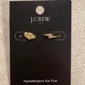 J. Crew Jewelry | J.Crew Cloud And Lightning Bolt Post Earrings | Color: Gold | Size: Os