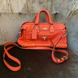 Coach Bags | Coach Leather Small Orange Crossbody | Color: Orange | Size: Os