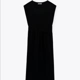 Zara Dresses | Dress With Ruching | Color: Black | Size: Various